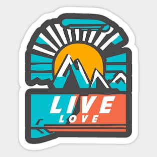 LIVE LOVE Sticker